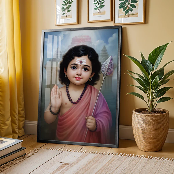 Vel Murugan Child Art – 14 x 21 Inch